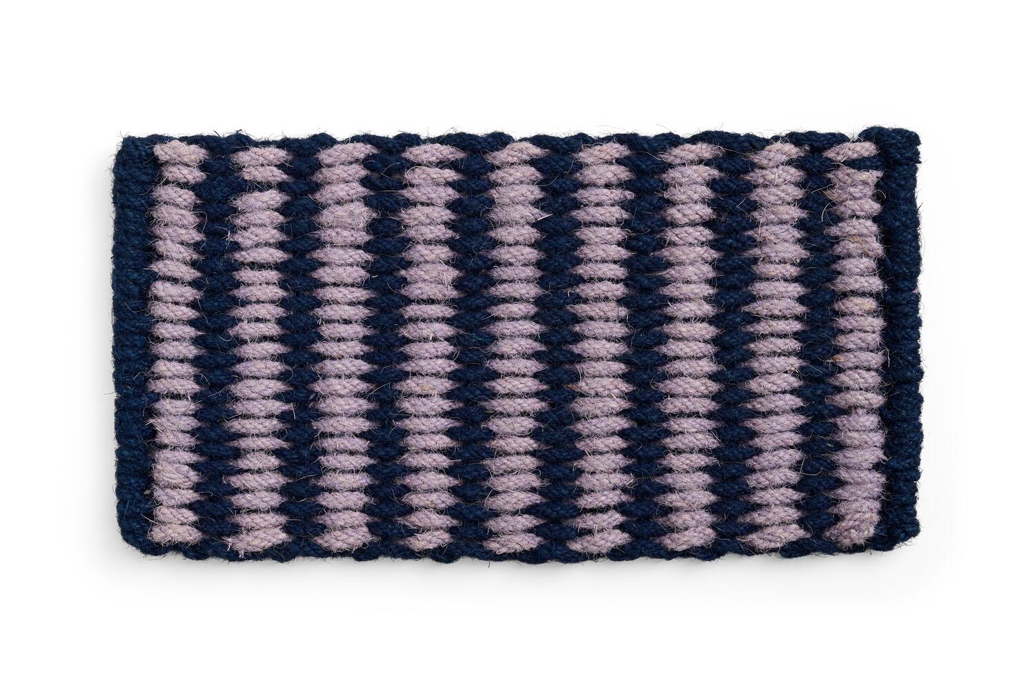 Coco Stripe Wide dørmåtte, Lavendel/blå - B40 x L80 cm.